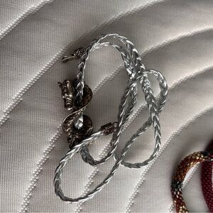 John Hardy Dragon Braided Leather Bracelet